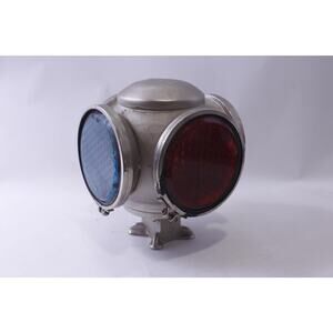 Adlake, Vintage 4-way Railroad Lantern, Switch Lamp, Reflector, Retro,